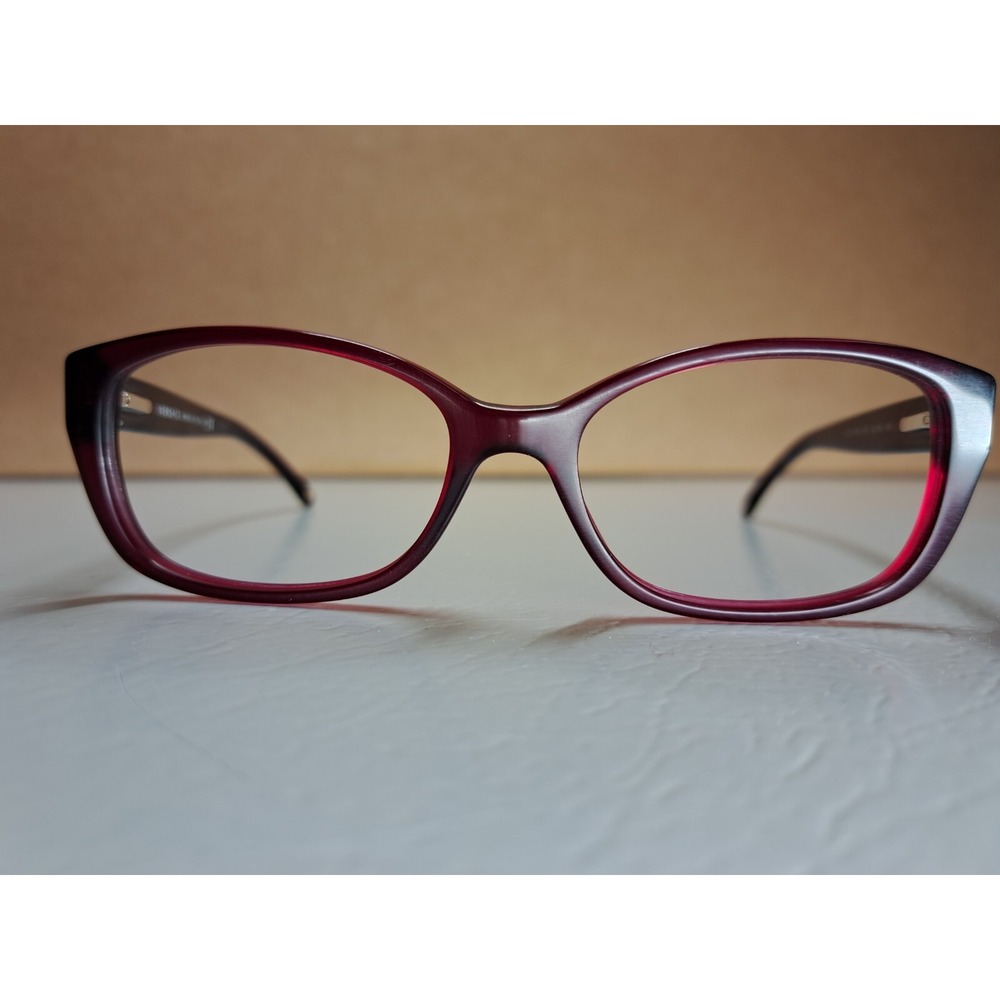 Versace 3148 974 Translucent Red Rectangle Eyegla… - image 2